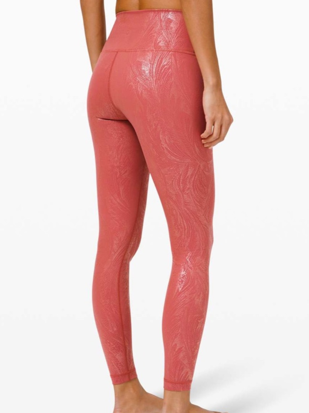 LULULEMON WUNDER UNDER HIGH RISE TIGHT 28” *SHINE* - Picture 2 of 7